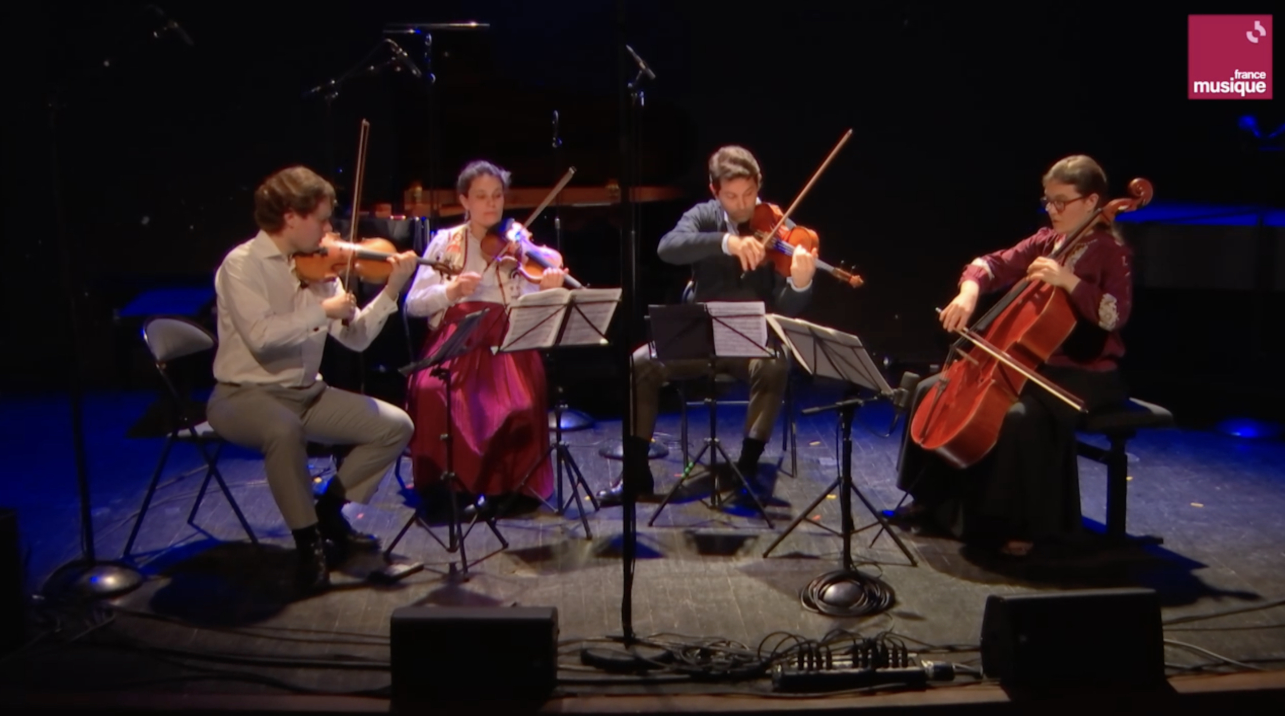 Cordes tressées dans Générations France Musique par le Quatuor Girard